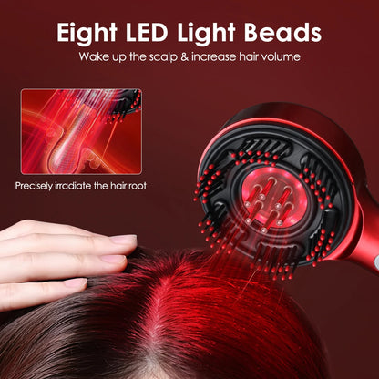Electric Vibration Massage Comb Portable Hair Follicle Comb Scalp Oil Liquid Applicator Head Massager Hair Growth Anti Loss Care